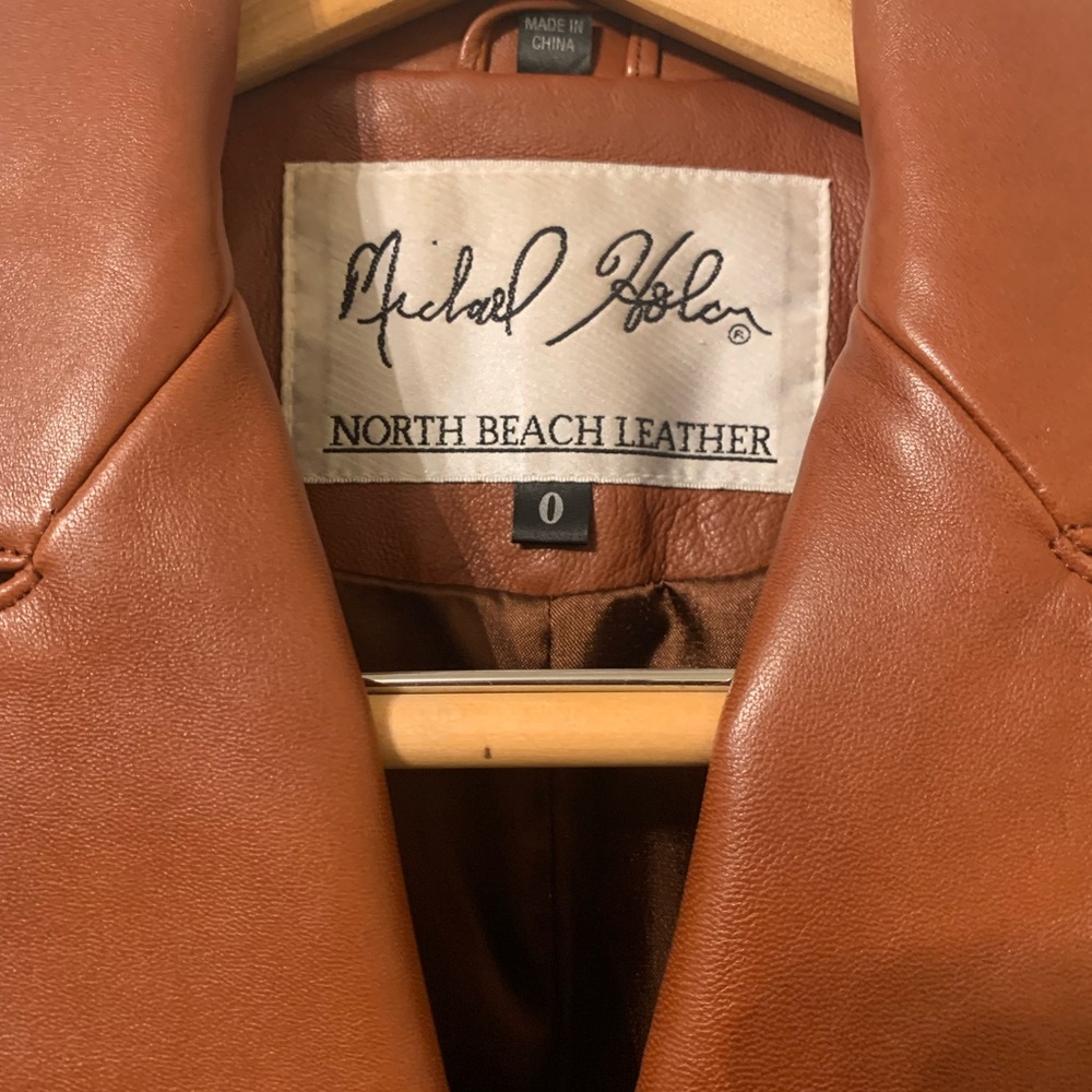 Sleek Leather Coat